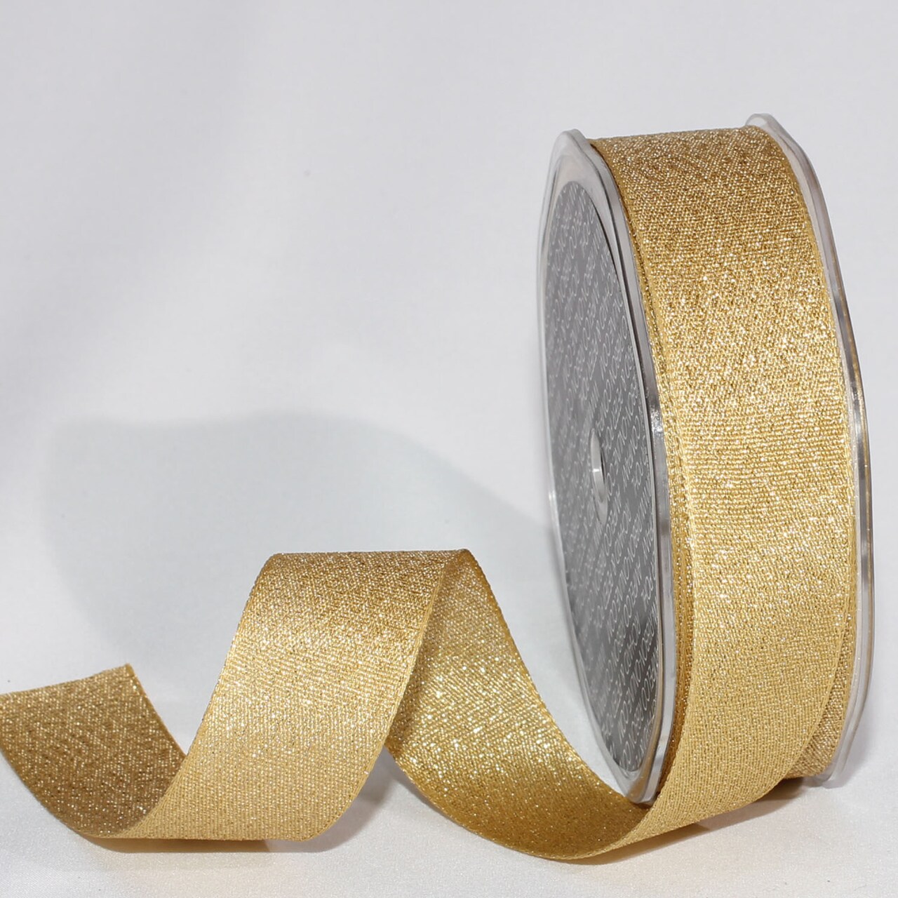 The Ribbon People Set of 4 Sparkly Gold Colored Taffeta Woven Edge Craft Ribbon 1" x 108 Yards